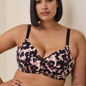 48C Torrid Floral Push-Up Bra
